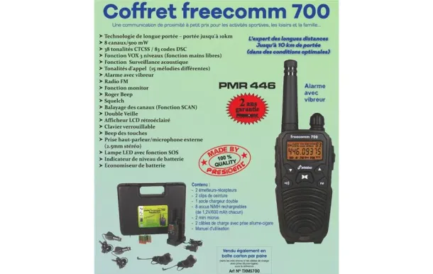 PRESIDENT ELECTRONIC Talkie-Walkie  PRESI TXMS770